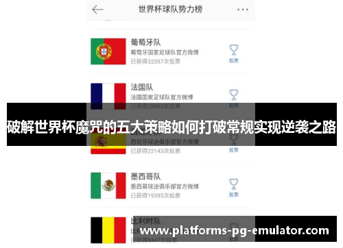 破解世界杯魔咒的五大策略如何打破常规实现逆袭之路 破解世界杯魔咒的五大策略如何打破常规实现逆袭之路